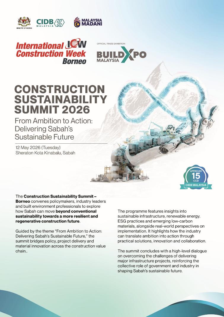 Construction Sustainability Summit 2026 poster